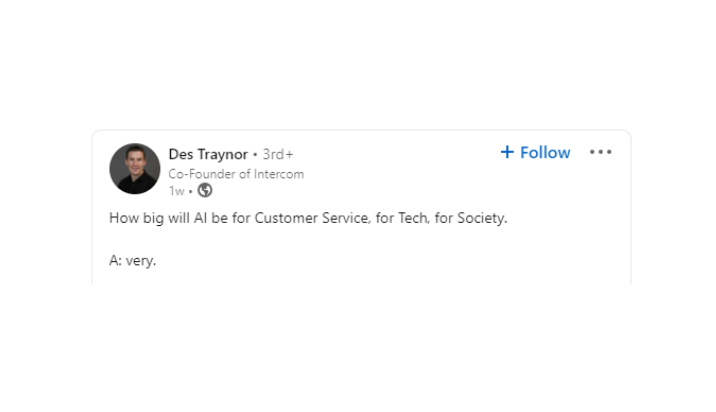 Number 2 on our list of the top 10 leading SaaS influencers you need to know in 2023 - Des Traynor. Don't miss the other 9 need-to-know SaaS influencers and other helpful B2C SaaS marketing information.