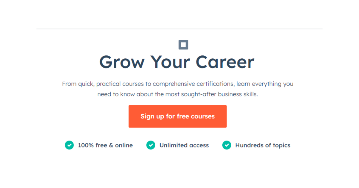 Grow your SaaS career with courses through Hubspot Academy. Read the full SaaS crash course article for other courses, books, jobs, and more!