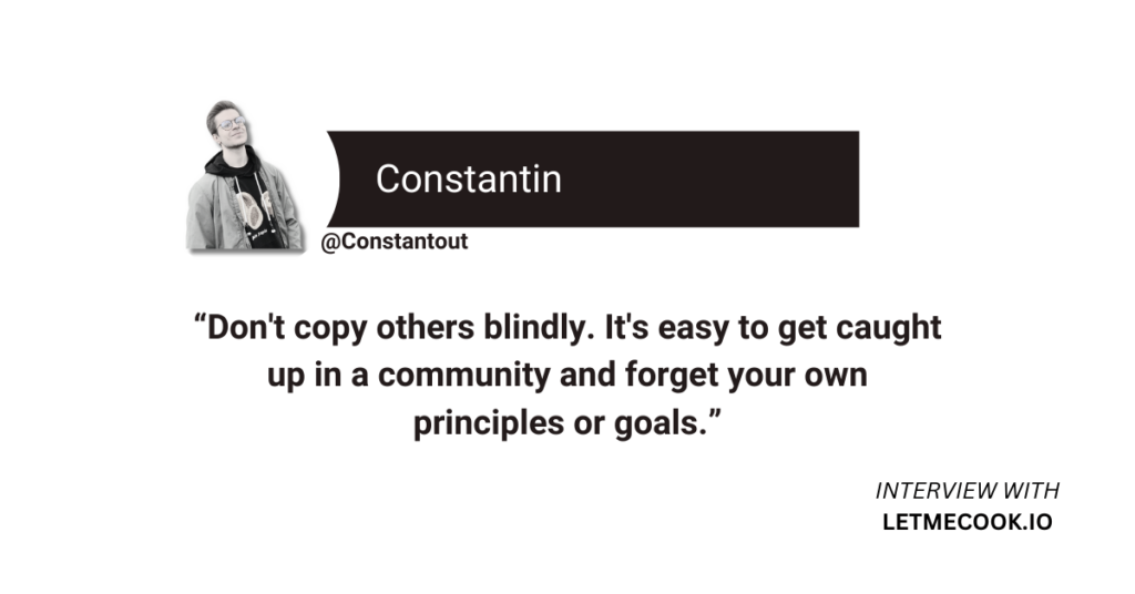 For aspiring startup founders looking to build their own product, Constantin offers this advice. Read the full write-up to find out his journey to building market-ready MVPs.