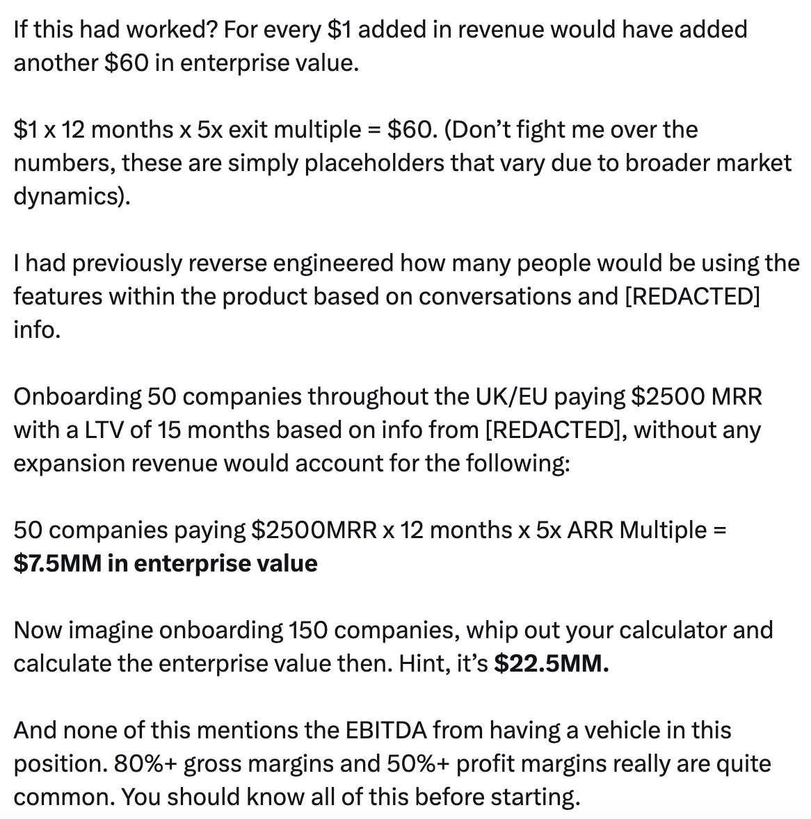 A snippet from the SaaS controversy tweet spoken about in this article. Read the full article for more information and don't forget to let us know your thoughts!