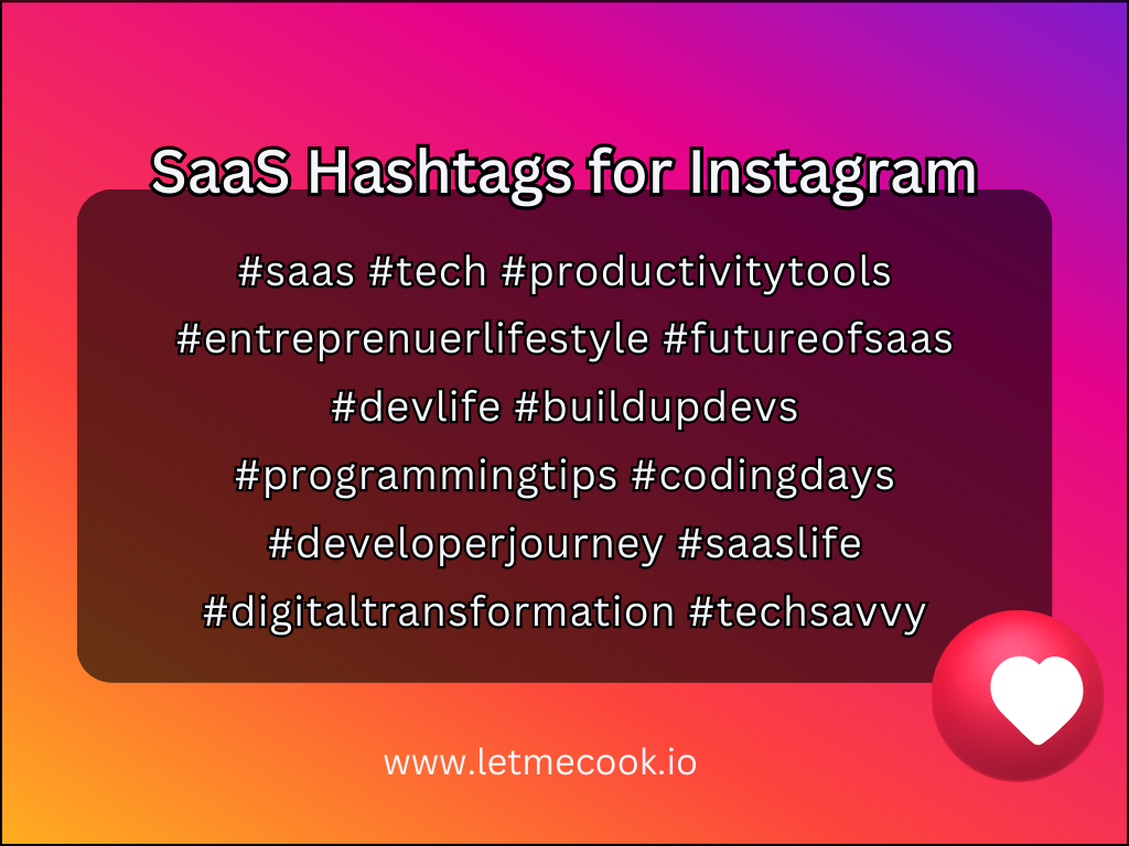 Not sure which SaaS hashtags Instagram are still relevant? These will get you started. Don't forget to read the full 2024 popular SaaS hashtags breakdown article to get the rest of your need-to-know hashtag scoop!